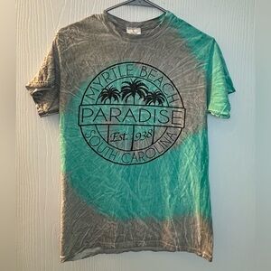 Myrtle Beach South‎ Carolina green tie dye short sleeve t shirt women’s small